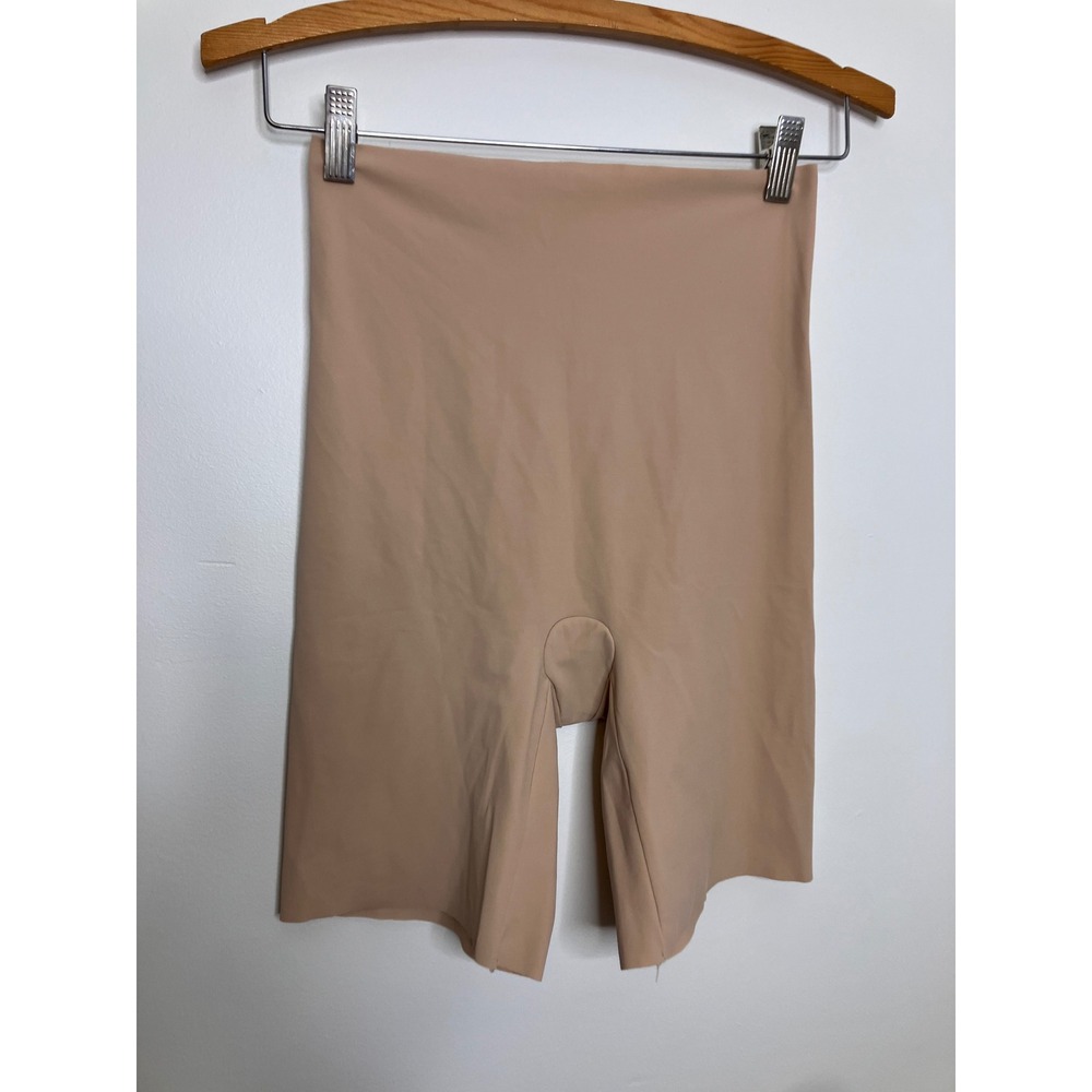 Commando Control Shapewear Shorts Womens L Beige Excellent High Waist Seamless
